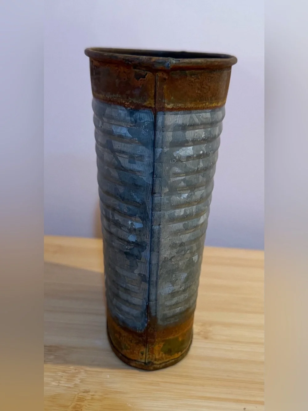 Farmhouse Galvanized Metal Vase Set